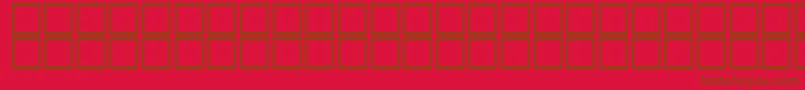 Czcionka AlBattar – brązowe czcionki na czerwonym tle
