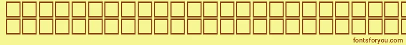AlBattar-fontti – ruskeat fontit keltaisella taustalla