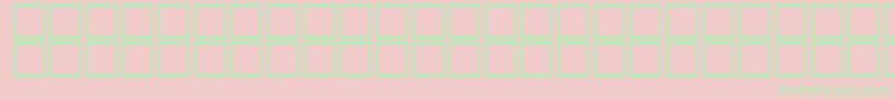 フォントAlBattar – ピンクの背景に緑の文字