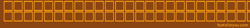 AlBattar Font – Orange Fonts on Brown Background