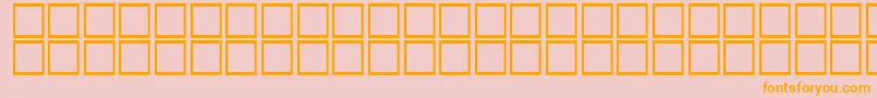 AlBattar-Schriftart – Orangefarbene Schriften auf rosa Hintergrund