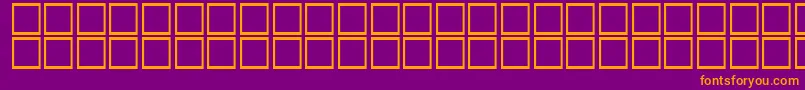 Шрифт AlBattar – оранжевые шрифты на фиолетовом фоне