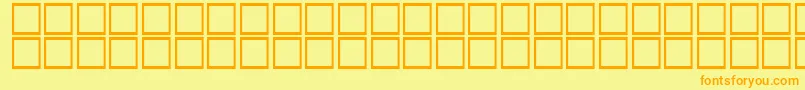 AlBattar-fontti – oranssit fontit keltaisella taustalla