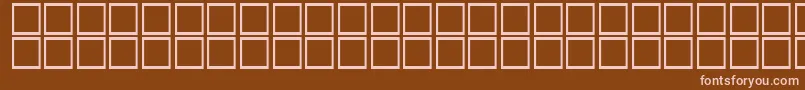 フォントAlBattar – 茶色の背景にピンクのフォント