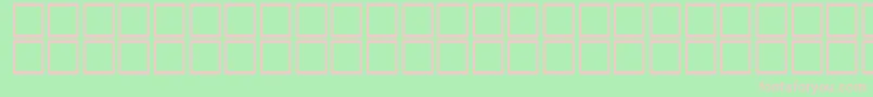 フォントAlBattar – 緑の背景にピンクのフォント