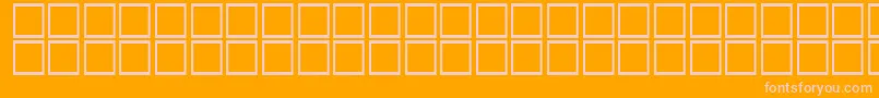 フォントAlBattar – オレンジの背景にピンクのフォント