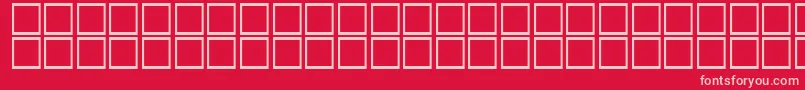 フォントAlBattar – 赤い背景にピンクのフォント