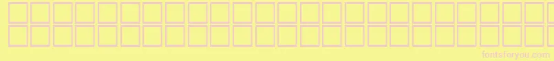 フォントAlBattar – ピンクのフォント、黄色の背景