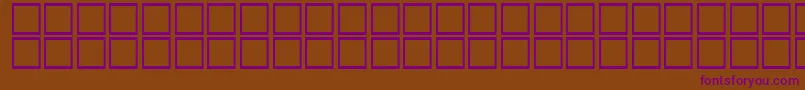 フォントAlBattar – 紫色のフォント、茶色の背景