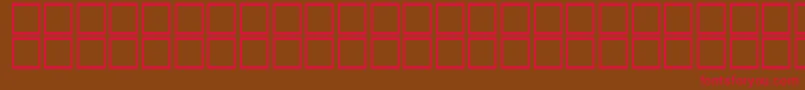 Czcionka AlBattar – czerwone czcionki na brązowym tle