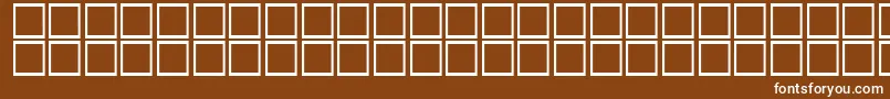 Czcionka AlBattar – białe czcionki na brązowym tle