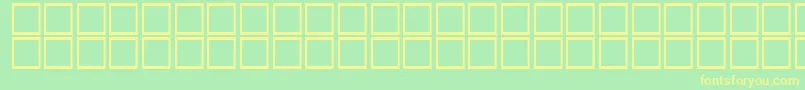 AlBattar-fontti – keltaiset fontit vihreällä taustalla
