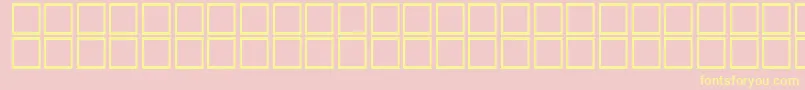 AlBattar-fontti – keltaiset fontit vaaleanpunaisella taustalla