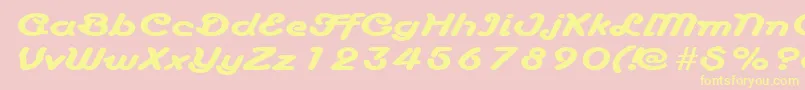 More about AnacondaexpandedRegular Font AnacondaexpandedRegular Font – Yellow Fonts on Pink Background