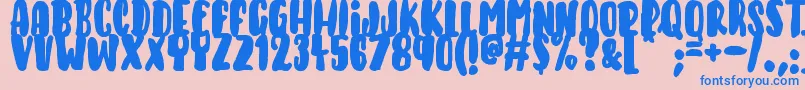 KeysOfParadise Font – Blue Fonts on Pink Background