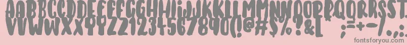 KeysOfParadise Font – Gray Fonts on Pink Background