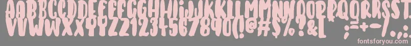 KeysOfParadise Font – Pink Fonts on Gray Background