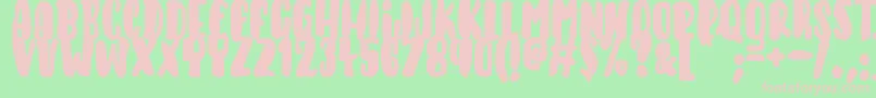 KeysOfParadise Font – Pink Fonts on Green Background