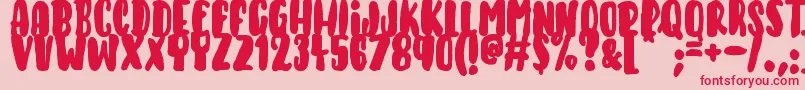 KeysOfParadise Font – Red Fonts on Pink Background