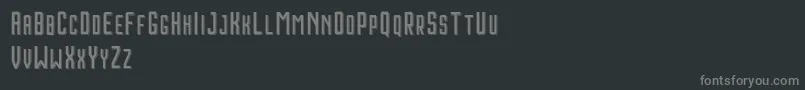 Шрифт HoustonShadowDemo – серые шрифты на чёрном фоне