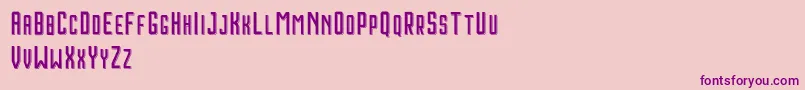 HoustonShadowDemo Font – Purple Fonts on Pink Background