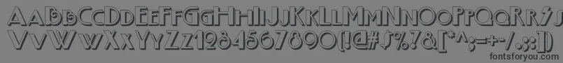 Boogienightsnfshadow Font – Black Fonts on Gray Background