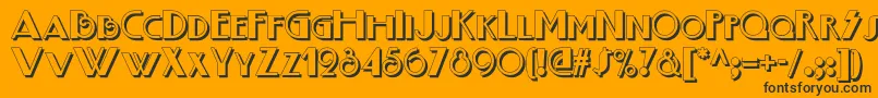 Boogienightsnfshadow Font – Black Fonts on Orange Background