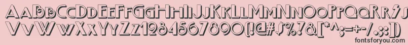 Boogienightsnfshadow Font – Black Fonts on Pink Background