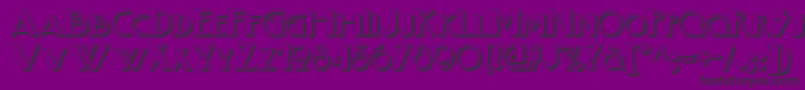 Boogienightsnfshadow-fontti – mustat fontit violetilla taustalla
