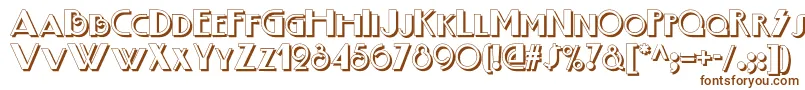 Boogienightsnfshadow Font – Brown Fonts on White Background