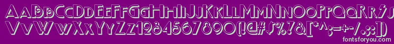 Boogienightsnfshadow Font – Green Fonts on Purple Background