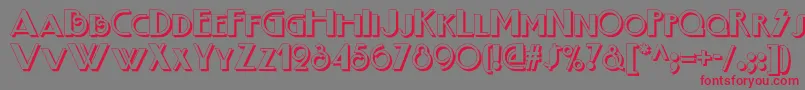 Boogienightsnfshadow Font – Red Fonts on Gray Background