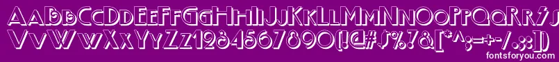 Boogienightsnfshadow Font – White Fonts on Purple Background