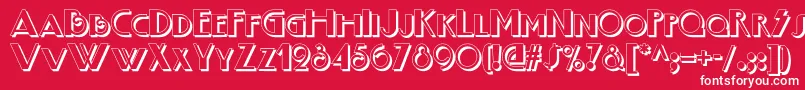 Boogienightsnfshadow Font – White Fonts on Red Background