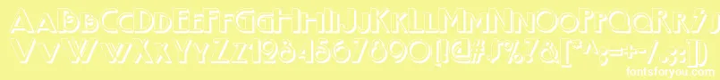 Boogienightsnfshadow Font – White Fonts on Yellow Background