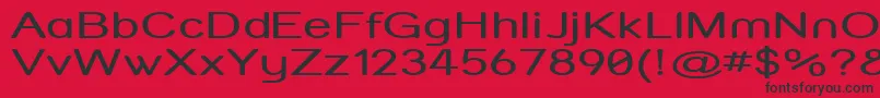 Strvarx Font – Black Fonts on Red Background