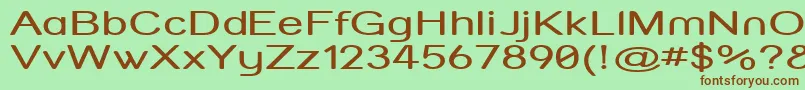 Strvarx Font – Brown Fonts on Green Background