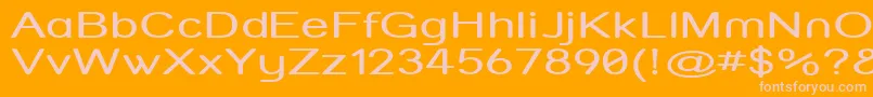 Strvarx Font – Pink Fonts on Orange Background