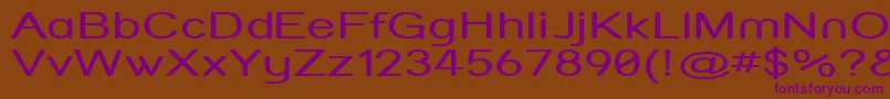 Strvarx Font – Purple Fonts on Brown Background