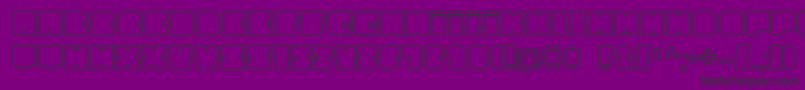 CubesityOutlineV2 Font – Black Fonts on Purple Background