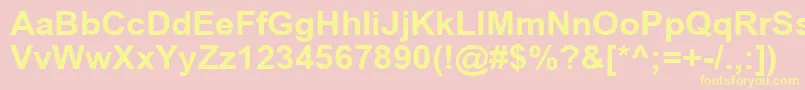 Más sobre la fuente ArialCyr105b fuente ArialCyr105b – Fuentes Amarillas Sobre Fondo Rosa