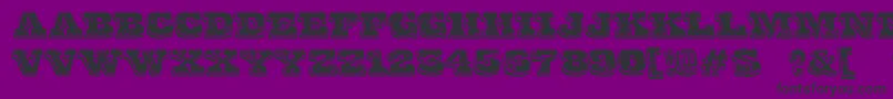 Police FinalGambit – polices noires sur fond violet