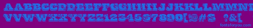 FinalGambit Font – Blue Fonts on Purple Background