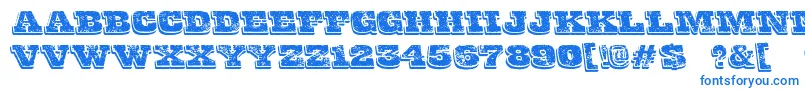 FinalGambit Font – Blue Fonts on White Background