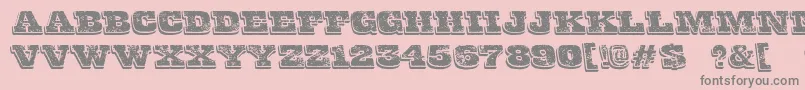 FinalGambit Font – Gray Fonts on Pink Background