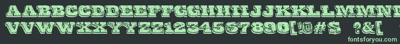 FinalGambit Font – Green Fonts on Black Background