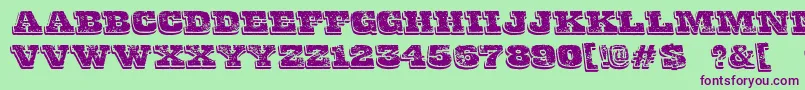 FinalGambit Font – Purple Fonts on Green Background