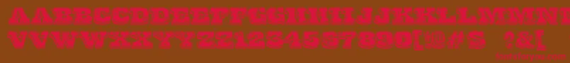 FinalGambit Font – Red Fonts on Brown Background