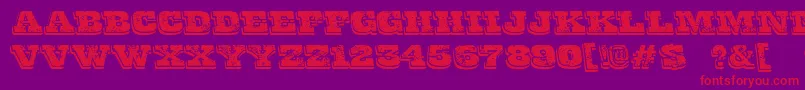 FinalGambit Font – Red Fonts on Purple Background