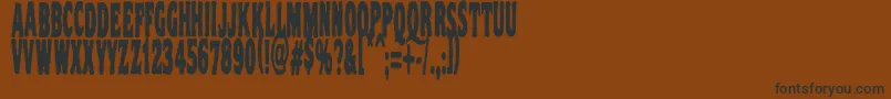 Vtc Nightofthestretcheddead Font – Black Fonts on Brown Background